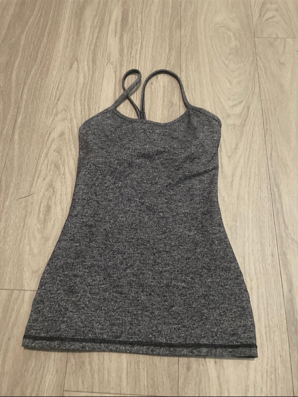 lululemon athletica Charcoal Heather Strappy Tank